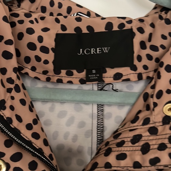 JCrew Perfect Lighweight Rain Jacket in leopard - Picture 3 of 5